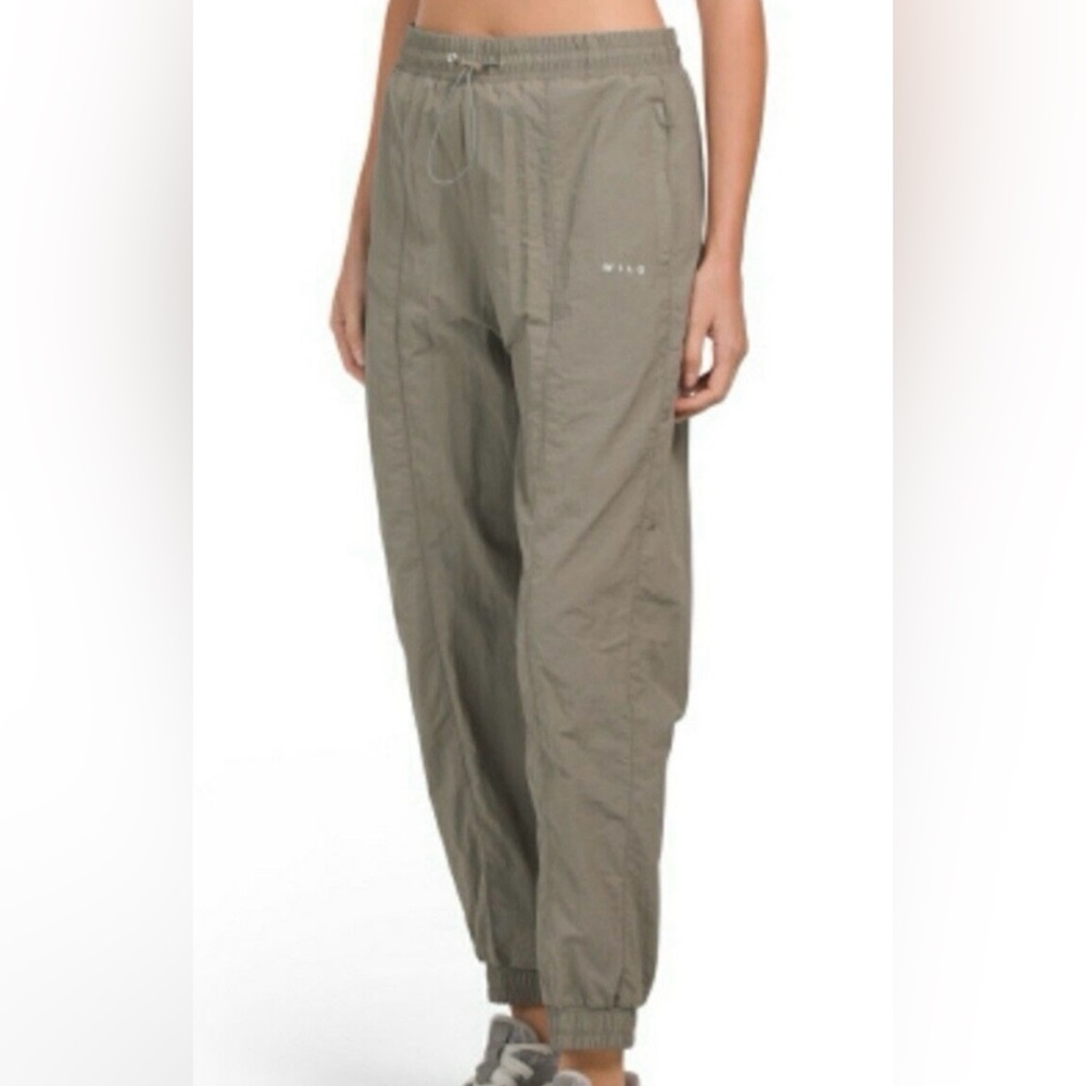 WILO The Label Anthropology Sage Green Parachute Pants